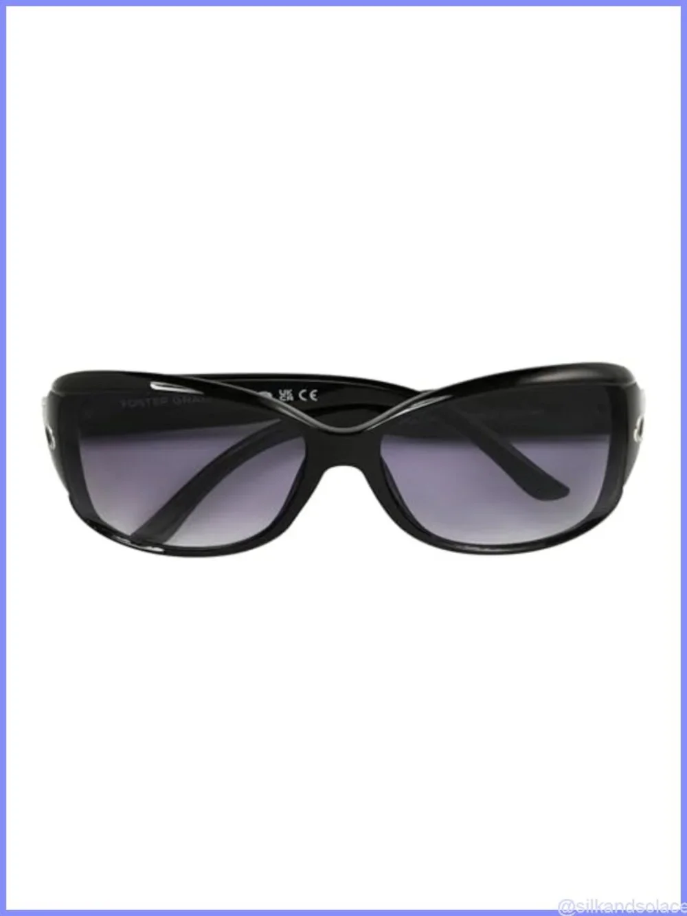 Foster Grant Womens Sublime Square Sunglasses Full Frame UV Protection